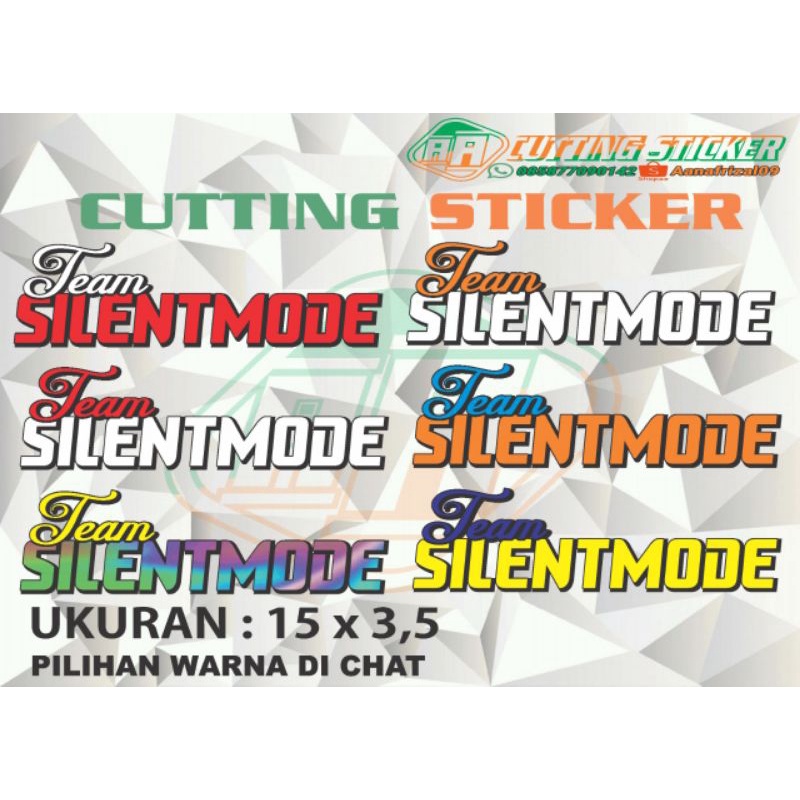 

stiker team silentmode