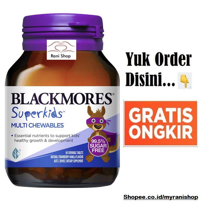 Jual Blackmores Superkids Multi Chewables 60 Chewable Vitamin
