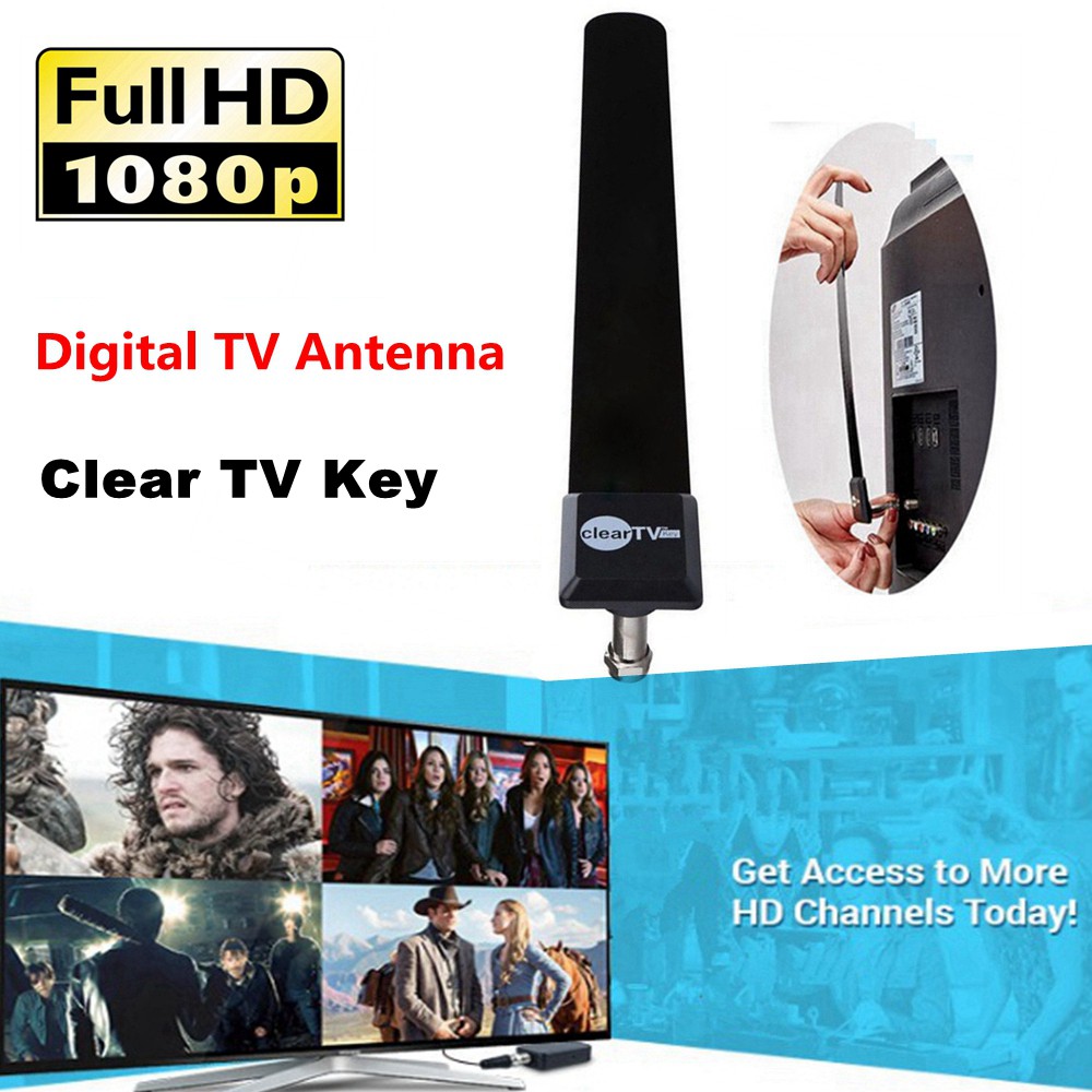 ClearTV Antenna TV Indoor Antena Digital Penguat Sinyal Full HD Dalam Ruangan Booster