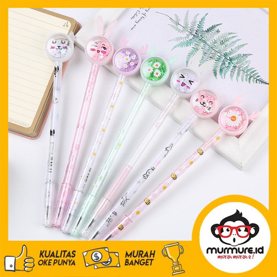 

MURMURE.ID | PULPEN PAYET PEN GLITER PENA BUNNY KELINCI BULPEN RABBIT LUCU PULPEN SEQUIN PN086