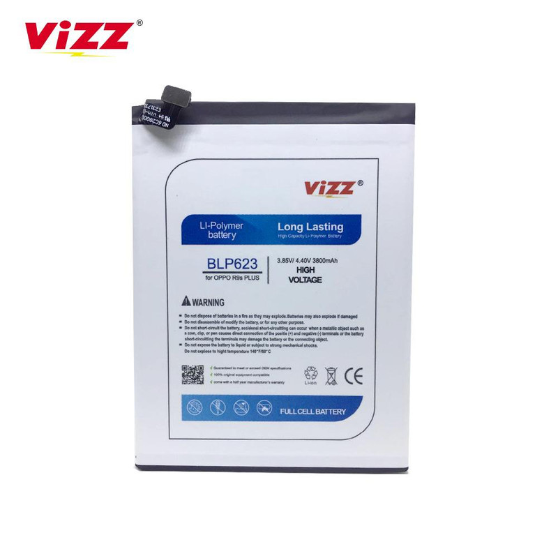 Vizz Double Power Battery Batre Baterai Vizz Oppo R9S Plus - F3 Plus - BLP623