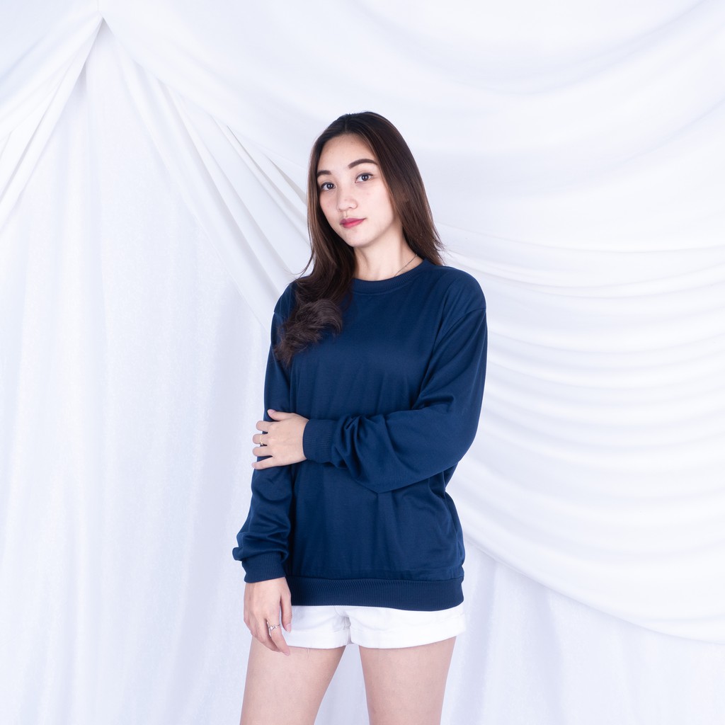 Basic Sweater Polos - Sweater Oblong Wanita BAHAN BABYTERRY