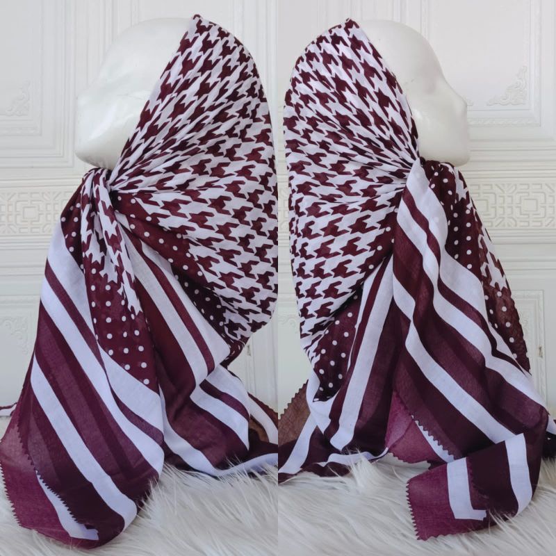HIJAB MOTIF/MOTIF DEEKA/DEEKA MURAH/HIJAB SEGIEMPAT MURAH
