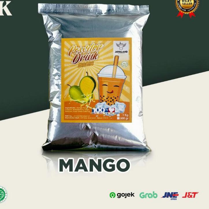 

HOT SALE!! (uoe-491) Bubuk Minuman Bubble Drink rasa Mangga / Mango ORIGINAL Javaland 1kg