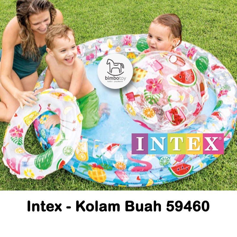 Bimbozone - Kolam Renang Baby bath tub Mandi Bola Anak - Intex - Kolam Buah 59460