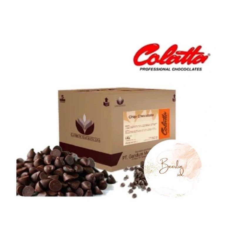 

Lagie Choco Chips 1/2 Bulat - Van Houten - Elmer Choco Chip Colour 1kg Repack