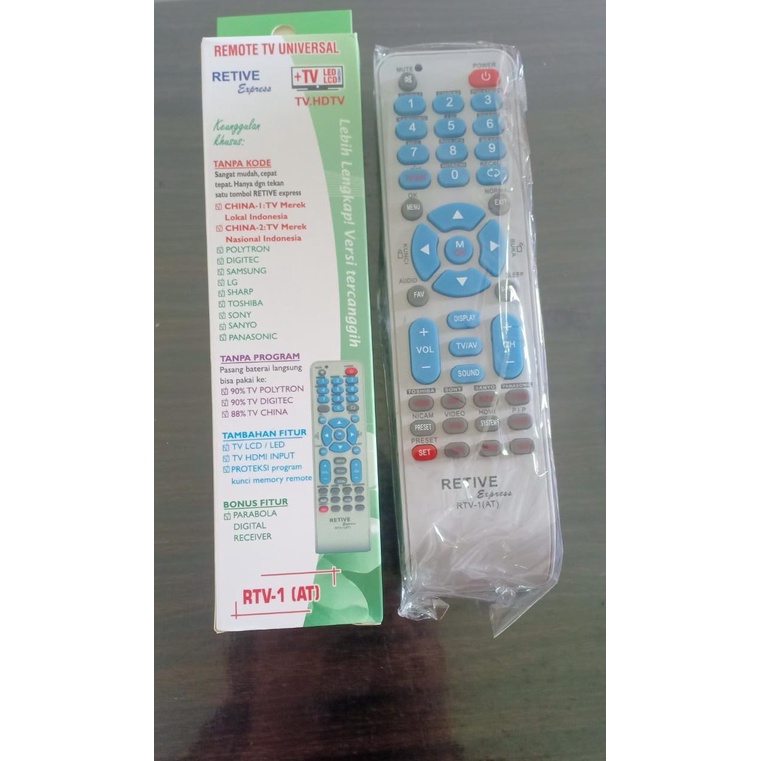 REMOTE TV UNIVERSAL RETIVE 1