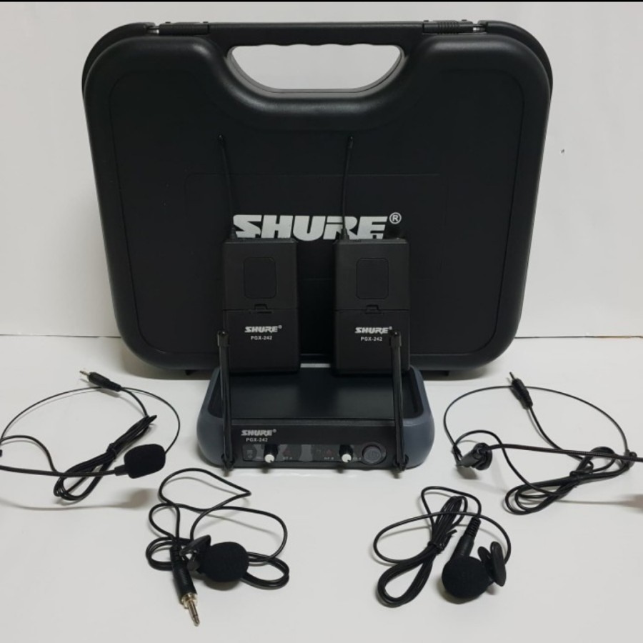 Mic wireless shure PGX 242 ( Pegang + Pegang ) ( Pegang + Jepit Headset ) ( Jepit + Headset )