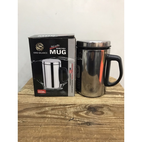 MUG Termos kopi stainless 500ml King Balance multifungsi Stainless