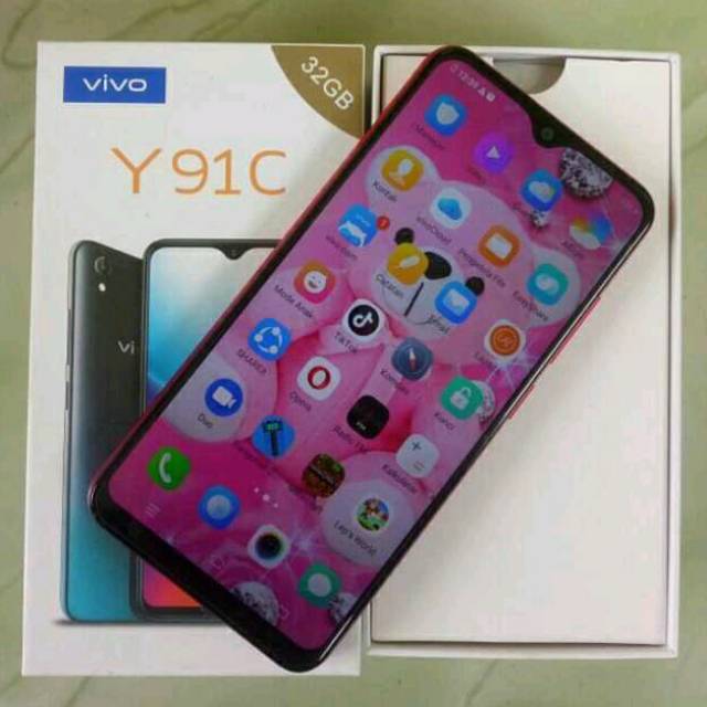 Vivo y91c RAM 2GB ROM 32GB FULSET second rasa baru