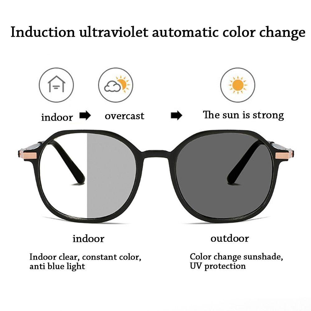 Populer Anti-Cahaya Biru Kacamata Kantor Perubahan Warna Tahan Lama Perlindungan Mata Bingkai Ultra Ringan