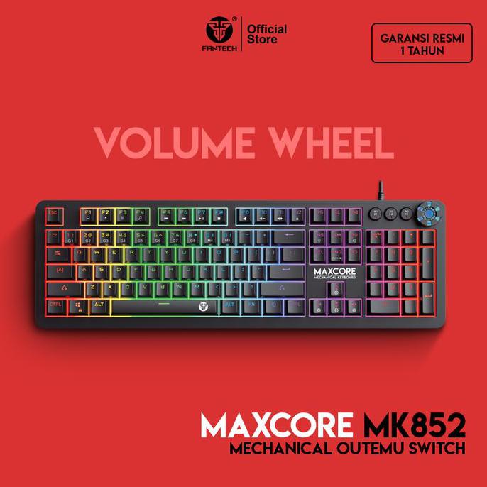 FANTECH MAXCORE MK852 KEYBOARD MECHANICAL - BLUE SWITCH