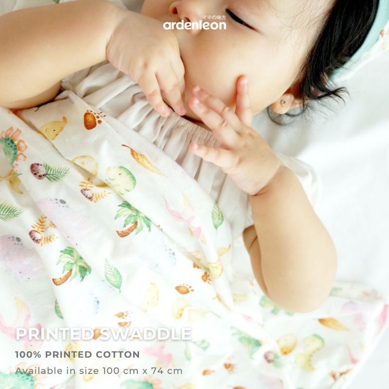 ARDENLEON Baby Swaddle Square Printed Bedong / Kain Bedong Arden Leon Motif