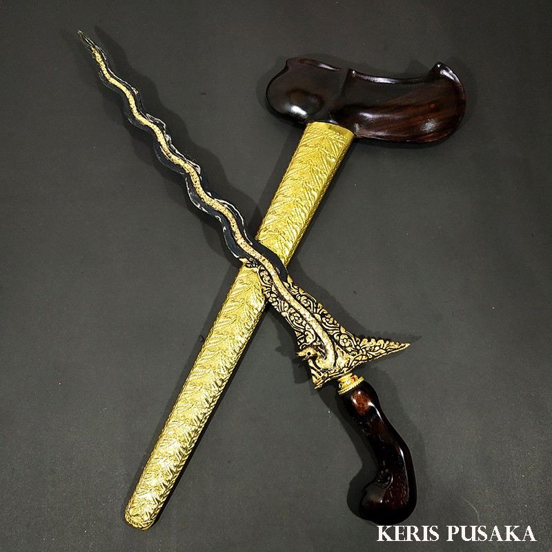 Keris Nogo Sosro Luk 13 Kinatah Kamarogan Kamardikan Original