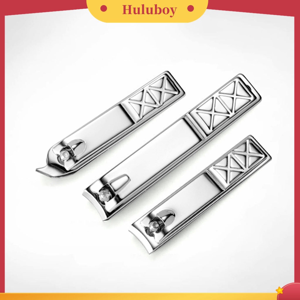 Huluboy Huluboy♡ 1 Set Alat Pemotong Kuku Bahan Stainless Steel Untuk Manicure Pedicure