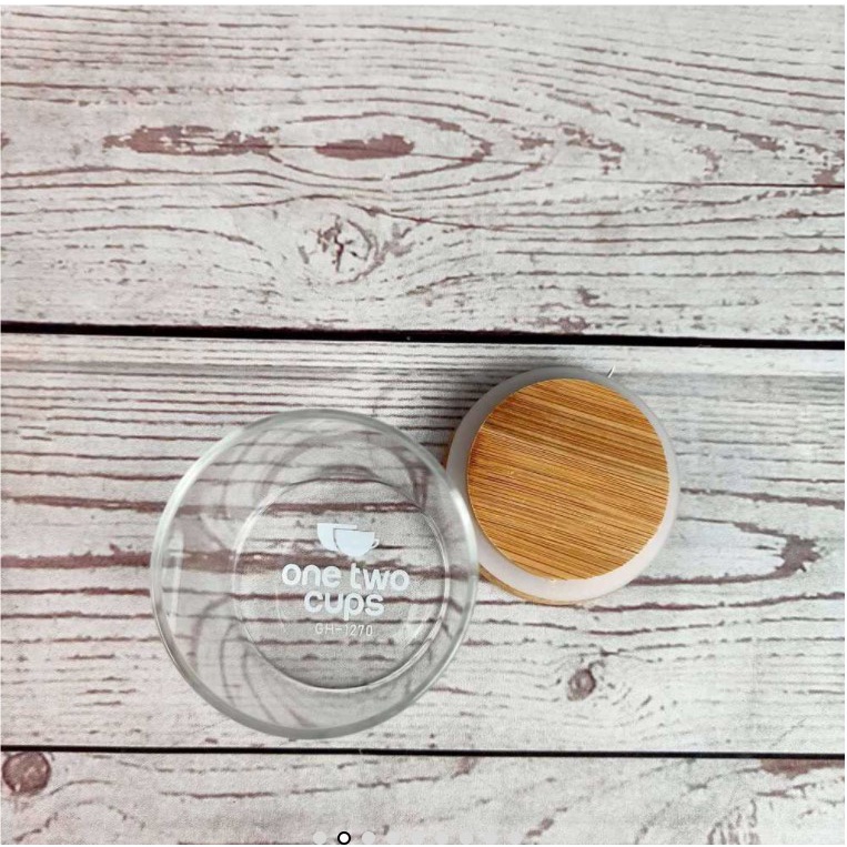 Toples Kaca Penyimpanan Makanan Borosilicate Glass Storage Jar 350ml