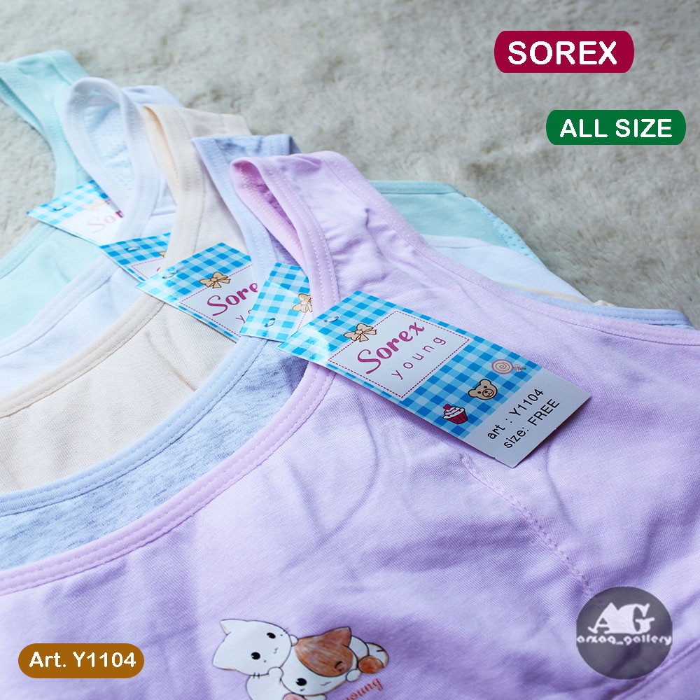 [ 3 pcs ] - Miniset Sorex Y1104 Young | Miniset Remaja ABG Tali Lebar Berpori