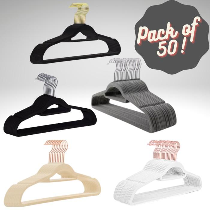 Hanger | Premium Velvet Hanger - Pack Of 50