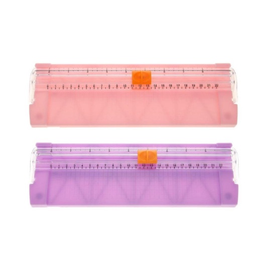 

kertas-pemotong- alat pemotong kertas portable paper trimmer trimer mungil simpel - orange