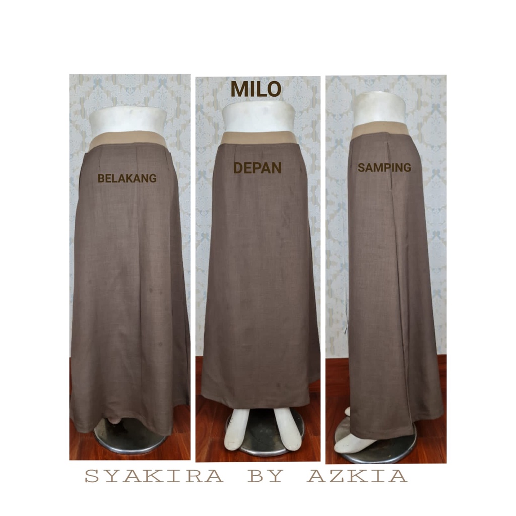 SALE !! Rok A rok tipe A rok kerja syakira letter A rok kerja murah - syakira-Milo