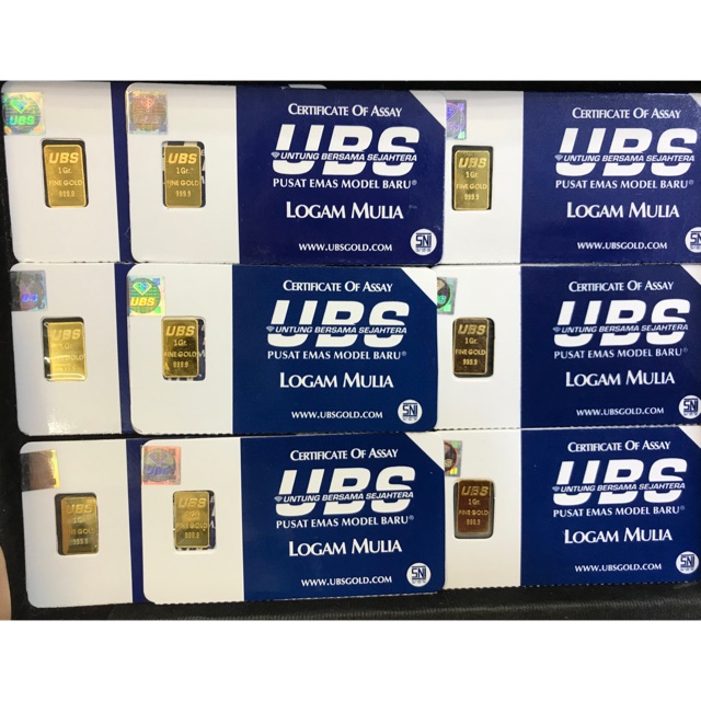 Logam Mulia Ubs 1 Gram Ubs Gold Indonesia