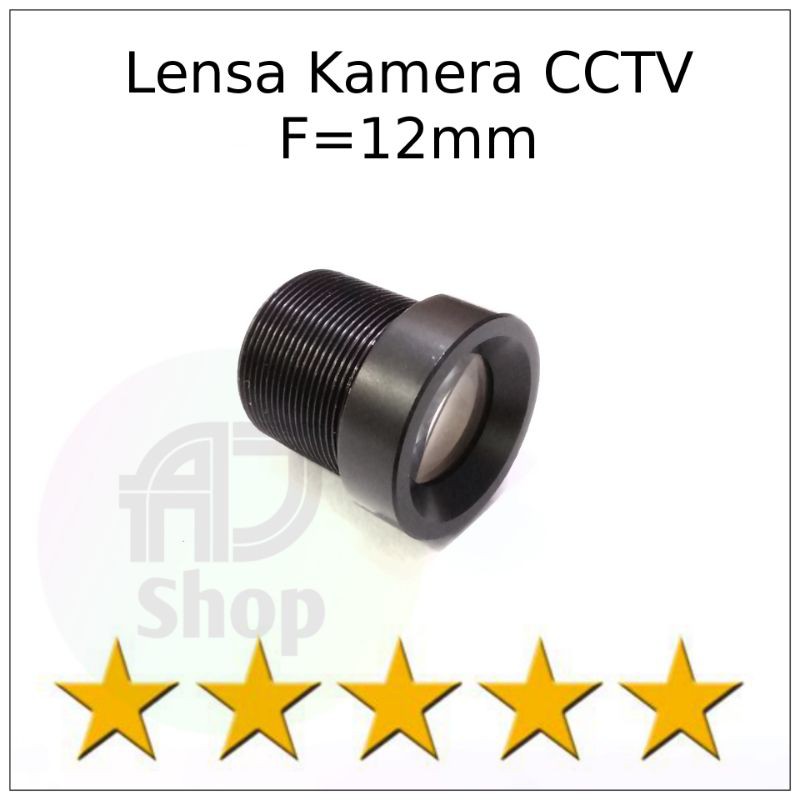 Lensa Kamera CCTV 12mm Standard Zoom Lensa 12mm Lensa Fix 12mm