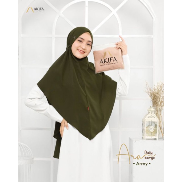 Bergo Ara by Akifa | Jilbab harian terbaru | Jilbab kekinian