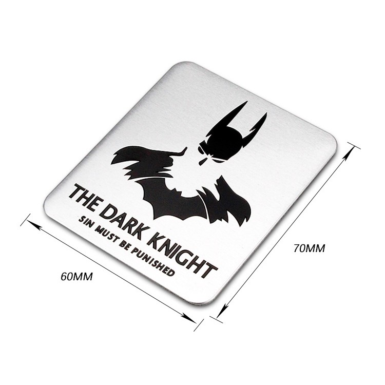 1pc Stiker Emblem Logo Batman 3d Bahan Metal Untuk Mobil / Truk / Motor