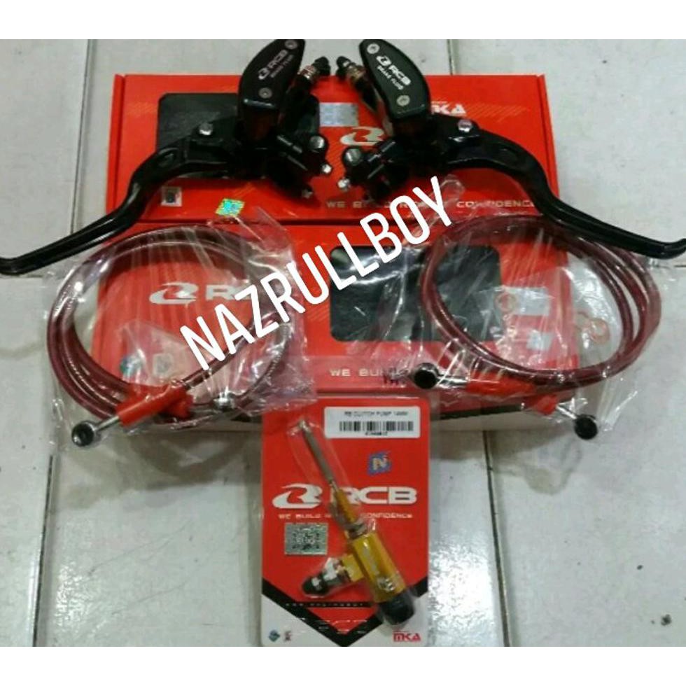 Terlaris!! Paket Kopling Hidrolik Full Racing Boy Rcb Master Set Rcb Stut Rcb Selang Rcb
