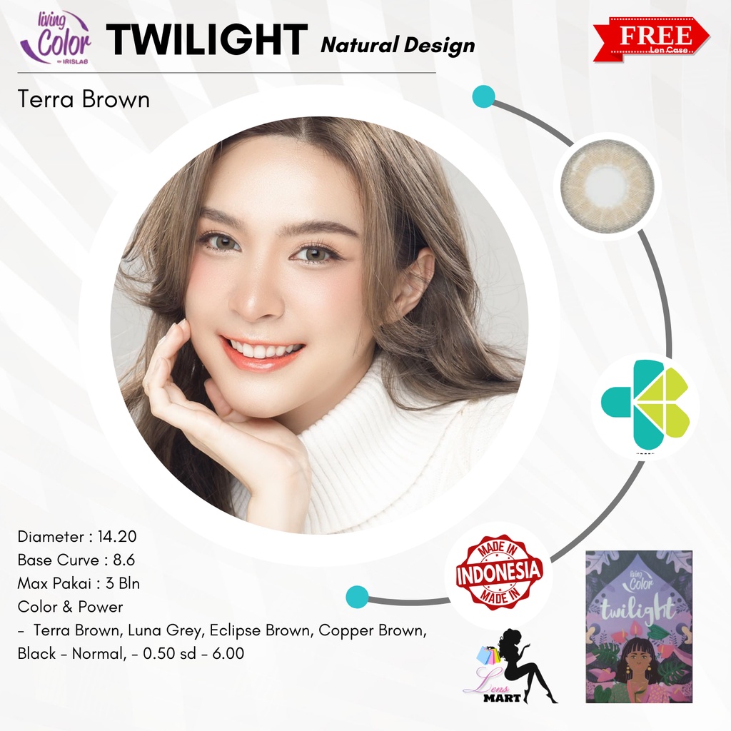 SOFTLENS TWILIGHT BY IRISH LAB NORMAL DIA. 14.20mm NATURAL LOOK