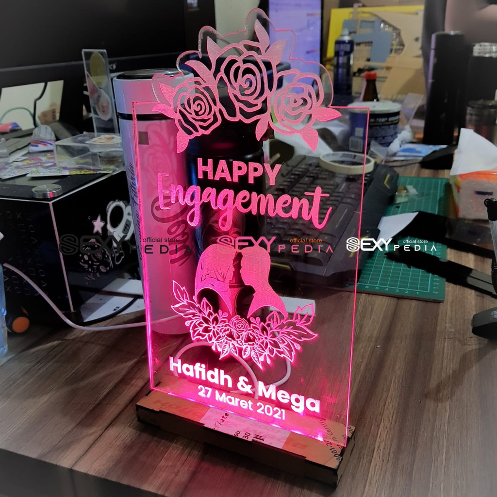PROMO Akrilik Wedding LED