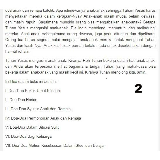 Kumpulan doa permohonan umat katolik