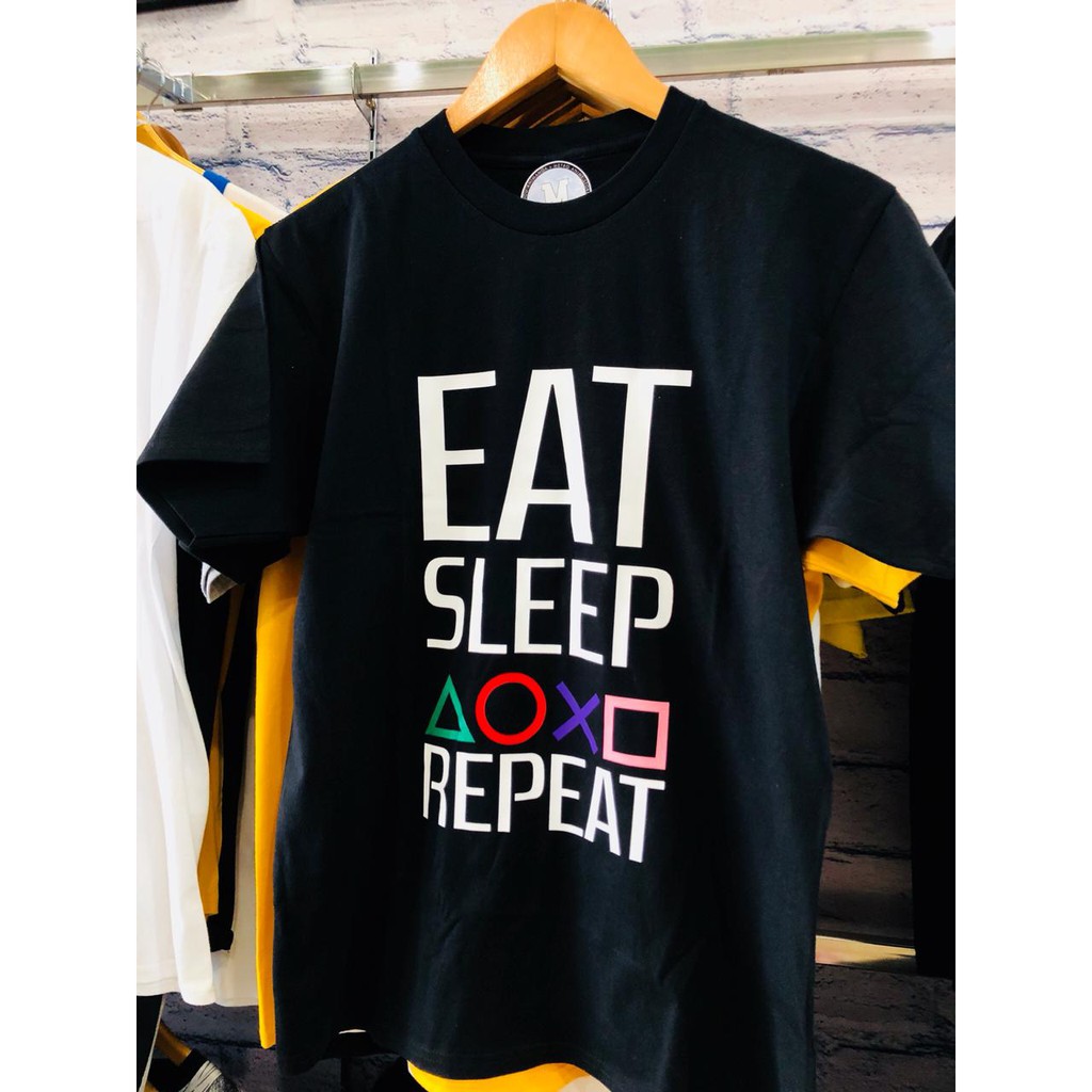 Kaos Gamer Eat Sleep Playstation Repeat cotton premium