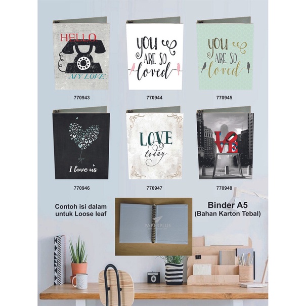

Binder A5 / Binder Note A5 / Love / Set 3012