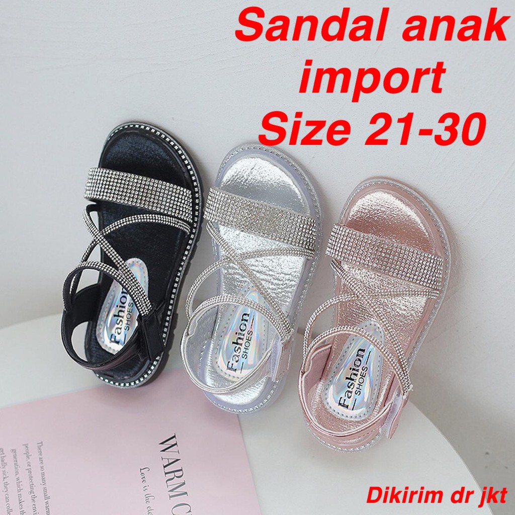 (LOLI-JKT) SD-V692 SANDAL ANAK CEWEK IMPORT 21-30 BAHAN BERKUALITAS