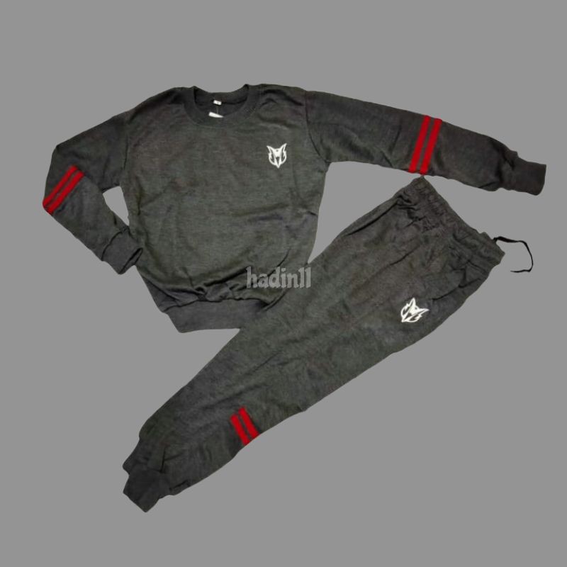 Setelan Anak Training Trening Jogger usia 5-10 Tahun unisex Olahraga BAHAN BABY TERRY