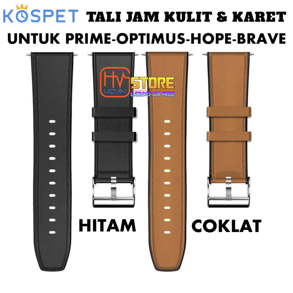 KOSPET WATCH STRAP ORIGINAL Head Layer Cowhide &amp; Silicon 24MM