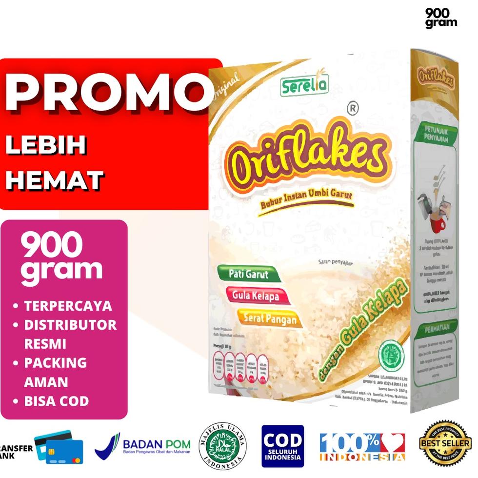 

れ ORIFLAKES GASTRO Maag Asam Lambung & Gerd Makanan Sarapan Sehat Alami Sereal Pati Umbi Garut 900 gram GREAT SALES 25 ♘