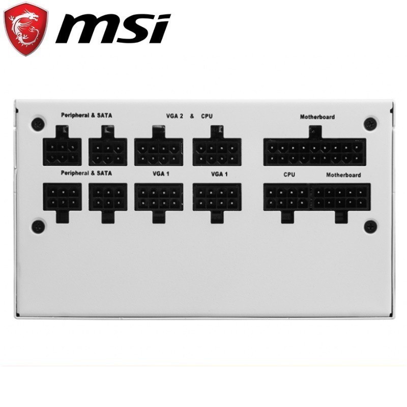 PSU MSI MPG A750GF White Modular 750Watt 80+ Gold / MSI MPG A750GF