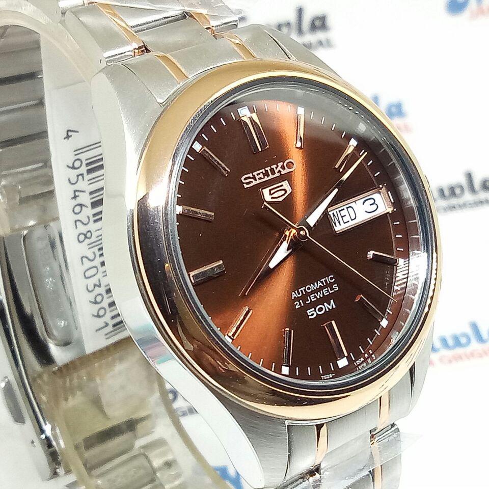 Seiko 5 Ladies SNK878K1 Brown Dial - Jam Tangan Wanita SNK878