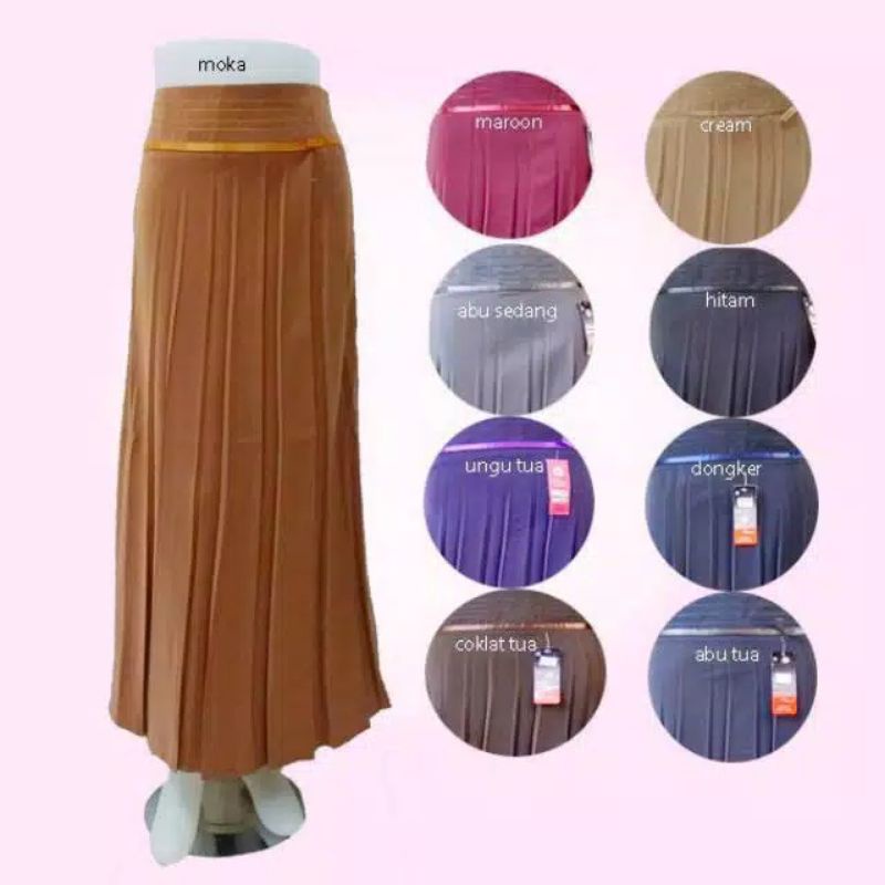 ROK KERJA WANITA MUSLIMAH PANJANG/ROK LIPIT/ROK KERJA