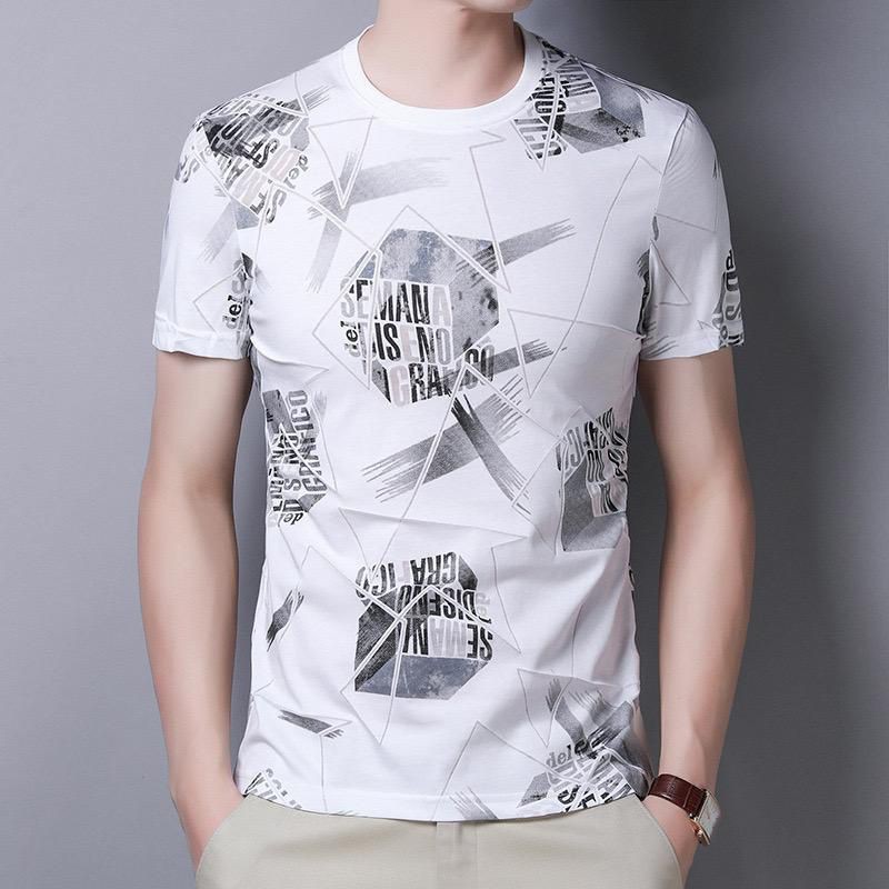 LUVfashion Kaos Granco Lengan Pendek (Pria) Motif Sablon