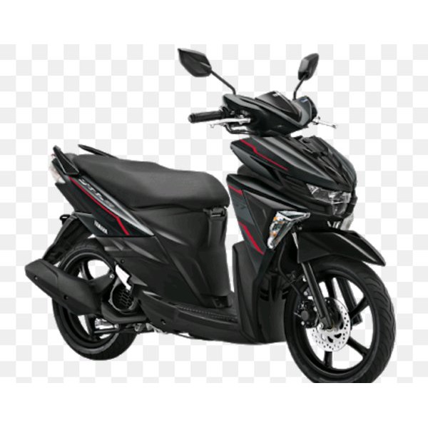 spakbor depan soul gt 125 led blue core 2SX  hitam non original