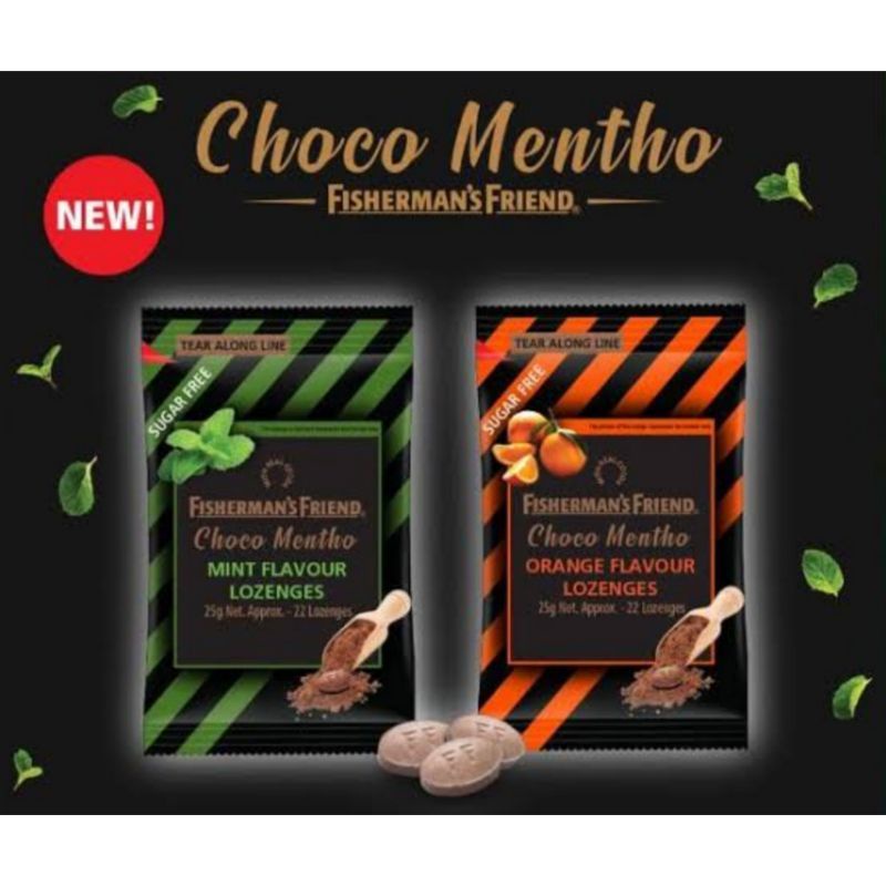 

Fishermans Choco Mentho Sugar Free 25 gr