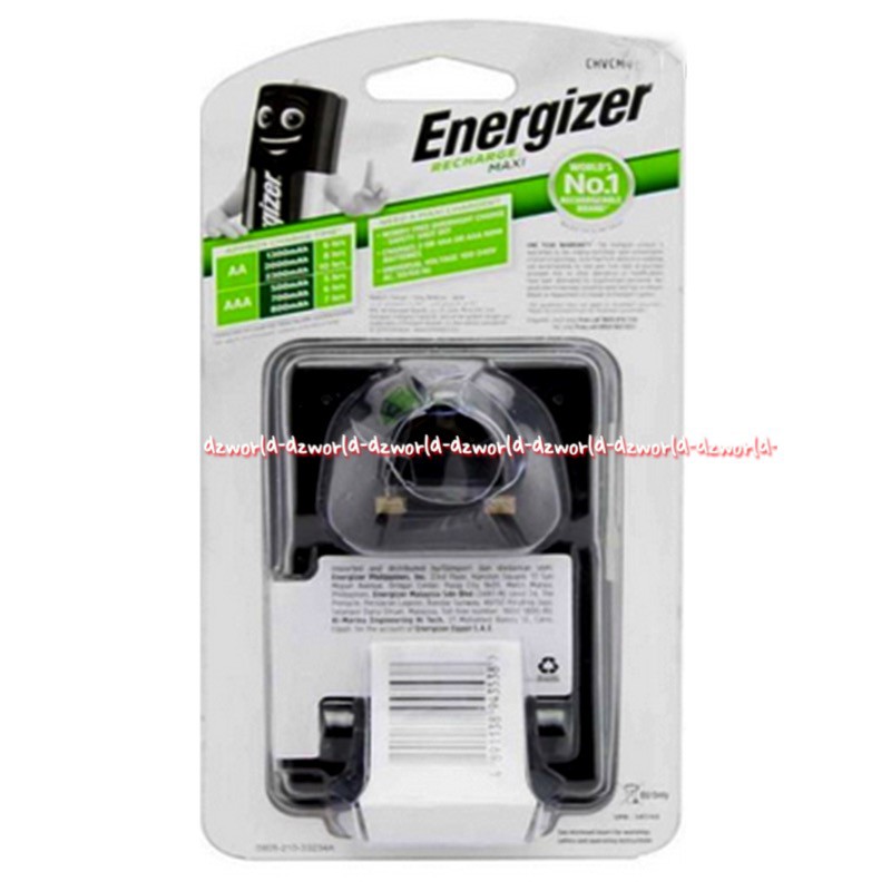 Energizer Recharge Maxi Charging Alat Tempat Charge Cas Baterai Battery Enerziger Batrai