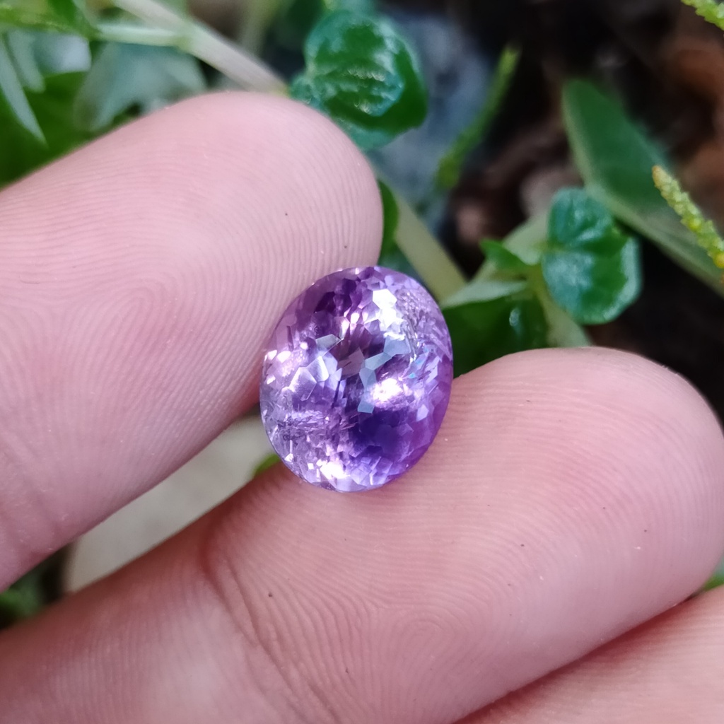 batu kecubung ungu kristal kalimantan natural asli kwalitas top bkn akik ruby yakut bacan