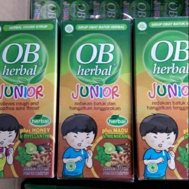 

OB HERBAL JUNIOR 60ML OBAT BATUK HERBAL PLUS MADU