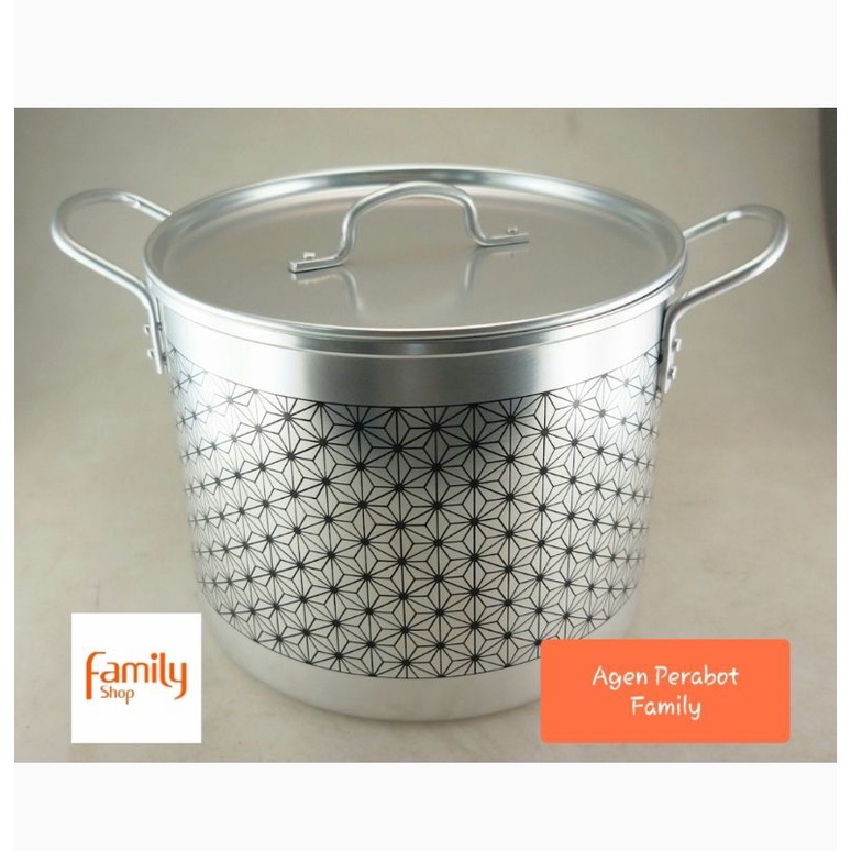 PANCI TINGGI JAWA / STOCK POT GEOMETRICO 24 CM SOFT ANODIZED ALUMUNIUM