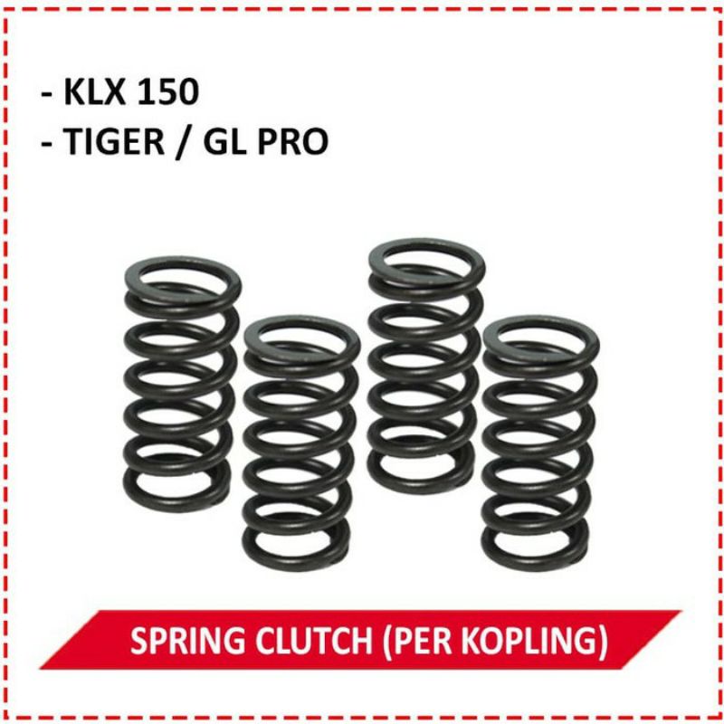 PER KOPLING BRT KLX/CRF/R15/TIGER/GLPRO/JUPETER Z/JUPITER MX/JUPITER MX KING/ CLUTH SPRING SPRING CLUTH PER KOPING RACING BRT SMASH NINJA 250 SCORPIO SKORPIO NINJA150 SUPRA GRAND LEGENDA RXKING SONIC NEW FU150  R25 SHOGUN125 R15 GHIO MOTOR SHOP