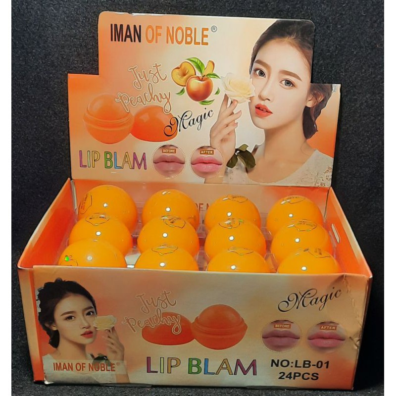 [ECER] LIP BALM IMAN OF NOBLE MAGIC JUST PEACHY NO.LB01